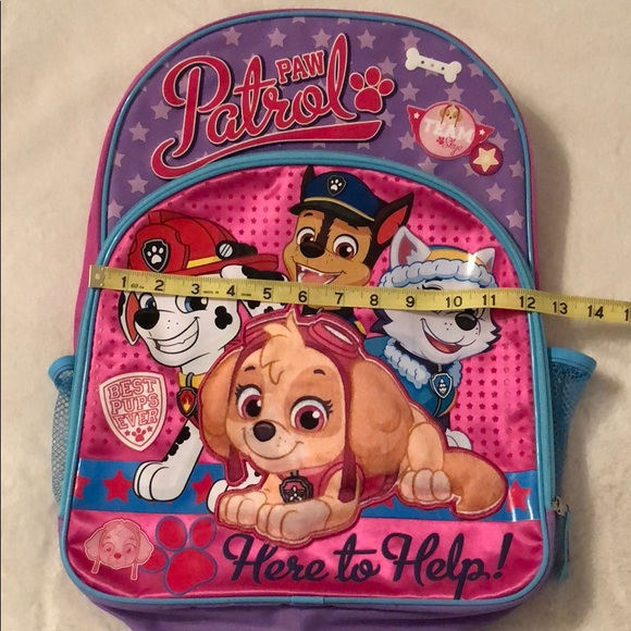 NWT Girls Paw Patrol Backpack - Picture 8 of 8